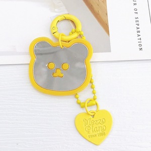 Nouveau porte-clés ours miroir cœur d'amour, pendentif ours miroir en acrylique, cadeau pour étudiantes et femmes - Product Image 2