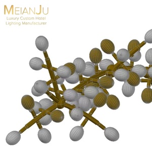 Lustre en <span class=keywords><strong>verre</strong></span> <span class=keywords><strong>fumé</strong></span> en forme d'oeuf de qualité supérieure <span class=keywords><strong>lampe</strong></span> de plafond suspendue multicolore personnalisable pour l'éclairage de l'hôtel - Product Image 4