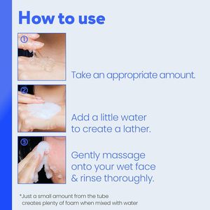 Nettoyage en profondeur des pores et exfoliation douce avec un nettoyant visage hydratant à l'acide hyaluronique PHA et au panthénol, nettoyant visage en gelée - Product Image 5