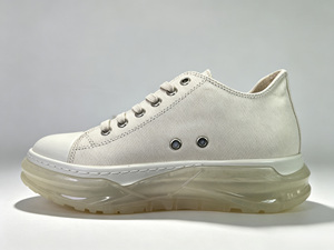 Black <b>Canvas</b> Versatile Sneakers Transparent Combined Sole Trendy Footwear - Product Image 6