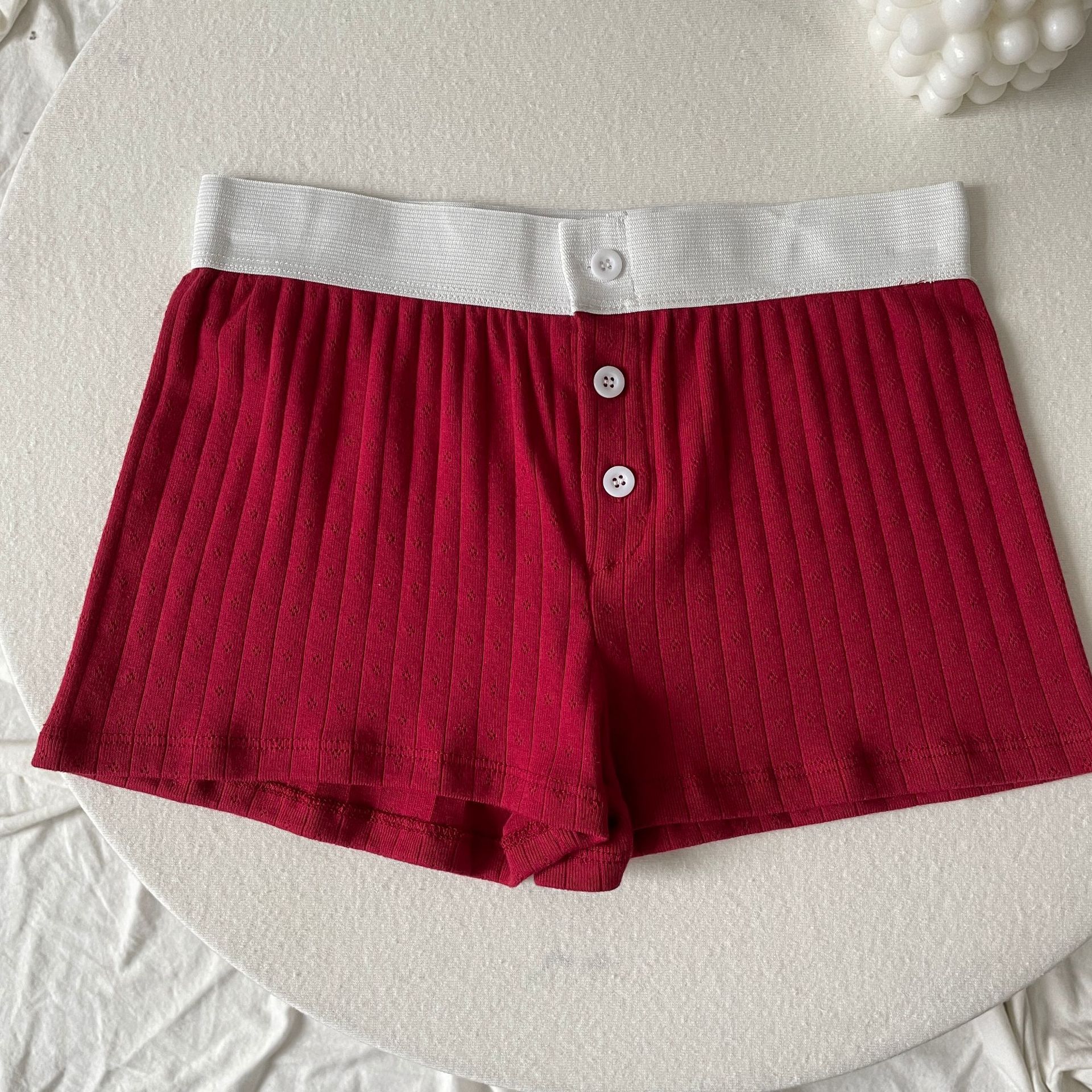 Red--shorts