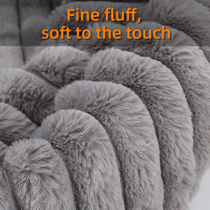 Doublure polaire confortable pour poussettes pour animaux de compagnie-Insert de literie d'hiver en polyester pliable antidérapant et chaud pour chiens/chats convient à la plupart des poussettes - Product Image 4