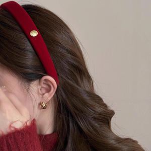 Ancola, banda <span class=keywords><strong>para</strong></span> el pelo <span class=keywords><strong>de</strong></span> acetato rojo <span class=keywords><strong>para</strong></span> mujer, estilo europeo-americano, parte superior craneal <span class=keywords><strong>de</strong></span> 2cm <span class=keywords><strong>de</strong></span> alto <span class=keywords><strong>para</strong></span> despedidas <span class=keywords><strong>de</strong></span> <span class=keywords><strong>soltera</strong></span> <span class=keywords><strong>de</strong></span> otoño e invierno - Product Image 3