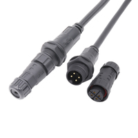 LED Plant Group Lamp Power-Supply 3Pin Wire Harness M20 Wire to Panel Assembly Cable Connector Circular Male Female Socket IP65