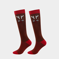 Baru! Kaus Kaki Kompresi Rajut Natal Halloween Terlaris - Bahan Nylon Polyamide, Panjang Crew, Ukuran Remaja, Impor