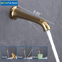 Système de douche en or brossé, ensemble de mélangeurs de douche pluie à montage mural