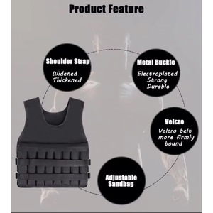 Gilet lesté ajustable et respirant pour hommes et femmes, pour la course, l'entraînement scolaire et les activités de plein air - Product Image 3