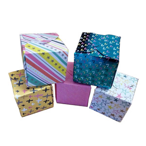Square Cube Jewellery Gift Box Ring Presentation Earrings Small Choose Card Colour Design Sweets Jewelry Packaging
