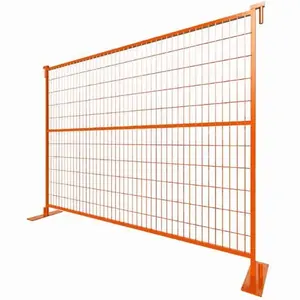 China Anti Rust 50*100mm Mesh 8' Hire Orange CA Temporary Construction Fence