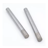 Mèches de routeur CNC pour couteau à sculpter la pierre de granit couteau droit à fond plat fritté pour graver des outils de coupe de diamant