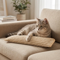 Tapis à gratter et jouet-coussin en sisal à la catnip pour chat - Nettoyage des dents, résistant aux morsures, divertissement et relaxation, édition de Noël