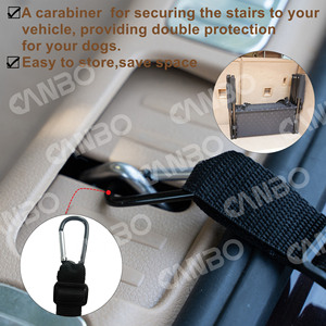 Canbo kim loại ngoài trời Pet Thang cho chó lớn con chó di động đoạn đường nối gấp con chó xe bước cầu thang - Product Image 6
