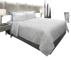 ผ้าปูที่นอนแบบเรียบ ยี่ห้อ US Hotel Queen ผลิตจากโพลีเอสเตอร์ 100TC ระบายอากาศได้ดี สีพื้น - Product Image 1