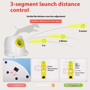 Lanceur automatique de balles pour chiens à Distance réglable Lanceur de balles de tennis pour animaux de compagnie Jouet interactif pour chien avec capteur de mouvement - Product Image 5