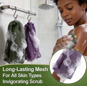 Spugna da Bagno in Poliestere Resistente, Esfoliante Profondo, Rete per Pulizia con Maglia 11-12mm, Lavorazione a Maglia Personalizzata - Product Image 1