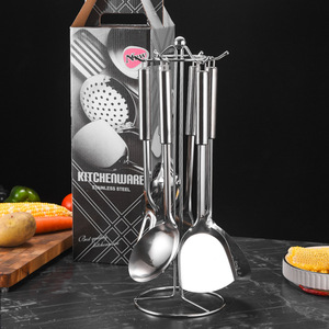 Venta Directa de Fábrica, Juego de Utensilios de Cocina de 7 Piezas de Acero Inoxidable 410 Reforzado - Product Image 1