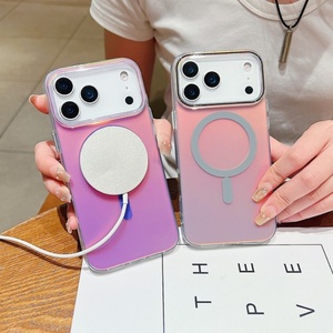 โรงงานเซนยอร์ค ขายส่งเคสโทรศัพท์มือถือแบบแม่เหล็ก IMD ลายเลเซอร์ออโรร่าหลากสี สำหรับ iPhone 12 pro max 13 14 15 16 17Air - Product Image 4