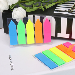 Fabrika Fiyatlı Kendinden Yapışkanlı PET İndeks Etiketleri Tasarlanmış Şeffaf Yapışkan Notlar Düşük Minimum Sipariş Adedi - Product Image 5