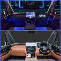 Lampe d'ambiance intérieure TMPRO pour voiture à conduite à droite, mise à niveau pour Toyota Alphard/Vellfire 40TH 2024-2025, avec commutation multicolore