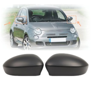 ฝาครอบกระจกมองข้าง Fiat 500 ลายคาร์บอนไฟเบอร์ ABS ซ้ายขวา ชุดเต็ม สำหรับปี 2007-2024 - Product Image 2