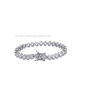 Pack Set Tennis <b>Bracelet</b> 3mm4mm5mm Single Row <b>Copper</b> Set Zirconium Hip-hop <b>Bracelet</b> Tanjing Fashion Lijing Necklace - Product Image 4