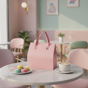 Wholesale <b>Custom</b> logo Nonwoven Aluminum Foil Lined Disposable Insulated Thermal Cooler Bag for Cake Dessert Coffee Take Out Bags - Product Image 1