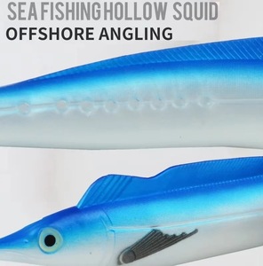 Señuelo blando de PVC al por mayor, cebo grande para pesca en el mar, uso en embarcaciones sin anzuelos, para atacar al caballa <span class=keywords><strong>española</strong></span> en aguas profundas. - Product Image 6