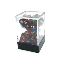 Jolie irisation 5 couches de dés en résine polyédrique colorée du MDN pour le jeu de rôle