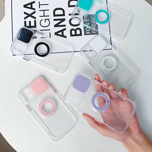 Coque de téléphone transparente colorée pour <span class=keywords><strong>iPhone</strong></span> X 11 12 13 14 Caractéristiques Fenêtre coulissante et <span class=keywords><strong>protection</strong></span> de l'objectif de l'appareil photo - Product Image 5