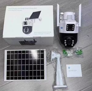 Cámara de Seguridad Solar de Doble Vista 4MP V380 Pro, Inalámbrica para Exteriores con WiFi, Alerta de Movimiento PIR y Acceso Remoto a través de APP - Product Image 1