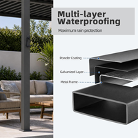 Systèmes de pergola bioclimatique motorisés à lamelles orientables en aluminium, axés sur le confort et accessibles, pour espaces de vie, communautés et zones de loisirs extérieures