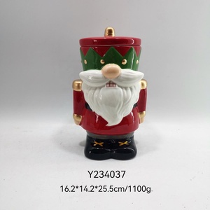 Tasse à café <span class=keywords><strong>casse</strong></span>-<span class=keywords><strong>noisette</strong></span> en céramique peinte à la main avec couvercle - Product Image 6