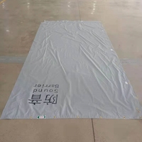 Bâche insonorisée en PVC ignifuge Feuille de barrière acoustique en PVC Barrières acoustiques de construction pour échafaudage