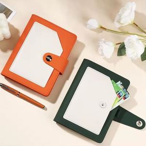 High Quality A5 Custom Print logo <b>Notebook</b> Pu Leather <b>Daily</b> <b>Planner</b> Color Edge Journal Office School Diary with Pocket - Product Image 4