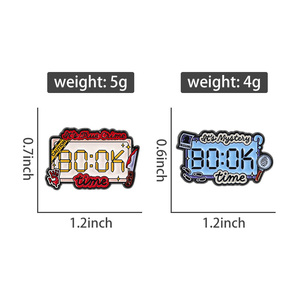 Broches en émail pour podcast True <span class=keywords><strong>Crime</strong></span>, design de poster et de minuterie sur le thème des disparitions, badge de revers, bijoux, vente en gros - Product Image 6