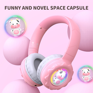 ONIKUMA B30 Fones De Ouvido Engraçado e Novel Espaço Cápsula Bluetooth Headset para Crianças Equipadas Com Cabo De Áudio De 3,5mm - Product Image 2