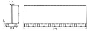 Maille de convoyeur à chaîne supérieure en plastique résistant à la corrosion avec rails de contrôle série 1000 - Product Image 2