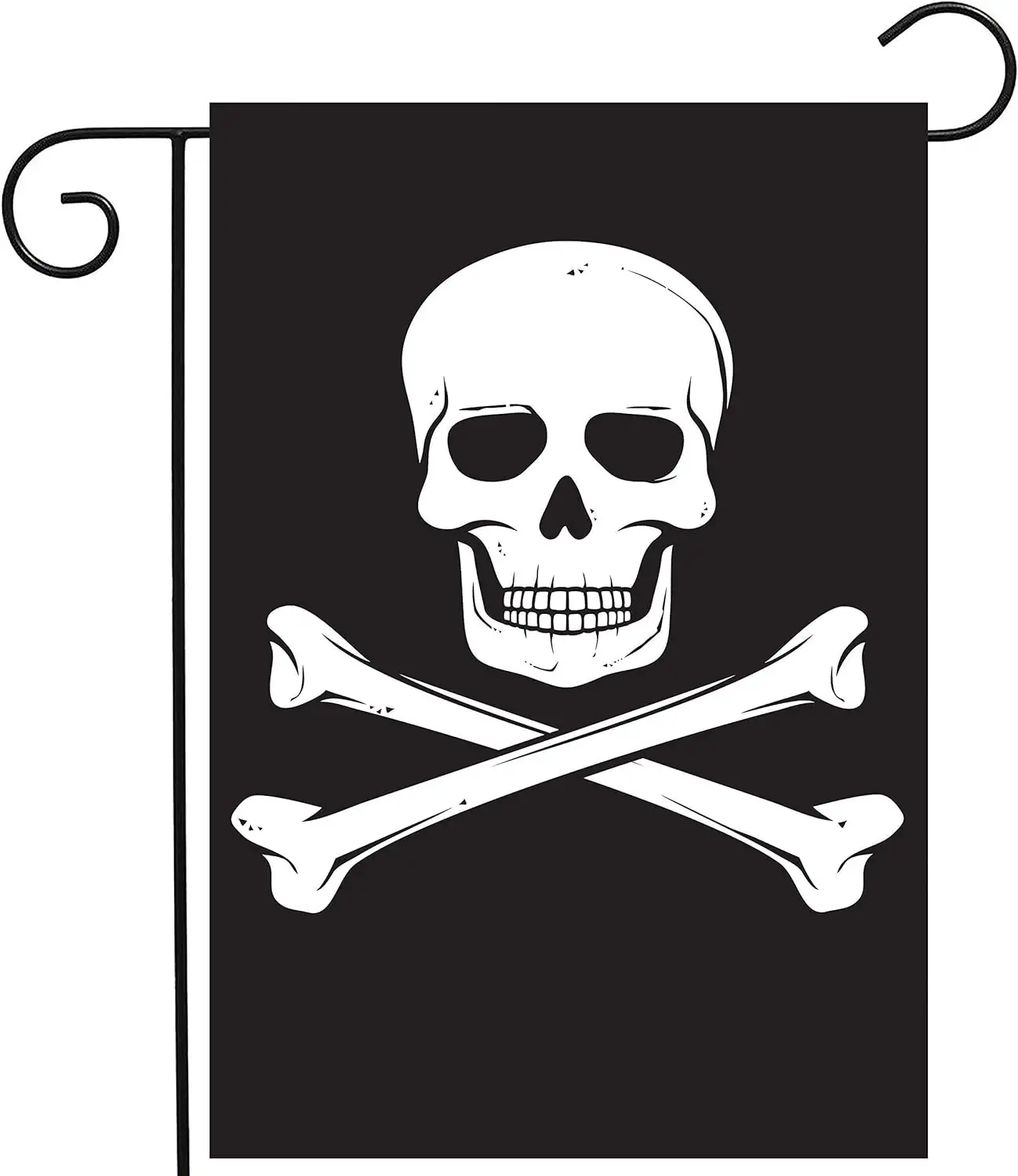 Customization 12x18 inches Biker Pirate Jolly Roger Skulls Garden Yard Flag