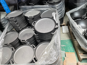 Sartén antiadherente para Pizza crepé, cocina, sartén <span class=keywords><strong>de</strong></span> <span class=keywords><strong>hierro</strong></span> <span class=keywords><strong>fundido</strong></span>, plancha, panqueque, sartén plana, tortilla - Product Image 6