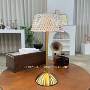 Cross-border Nordic <b>LED</b> metal decorative retro <b>touch</b> table lamp creative bar bedroom bedside romantic atmosphere night <b>light</b> - Product Image 1