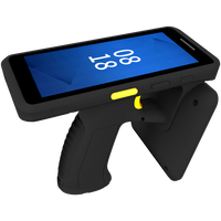 Lector Móvil Portátil Leapfuture con Android 14, RFID UHF, T1U, Largo Alcance, Escáner de Código de Barras 2D, PDA Industrial Resistente