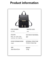 2024 élégant Mini PU cuir femmes voyage sac à dos étanche école fille sac Anti-vol en gros femme Mochilas De Mujer