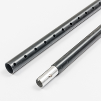 Pôle télescopique en aluminium réglable avec verrouillage à bouton