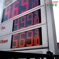 Letrero LED para Gasolinera con Animación, Clasificación IP65, Montaje en Poste, Uso Interior/Exterior, Opciones Multicolor