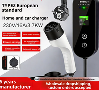 Nouvel adaptateur de charge pour véhicule électrique Tesla de type 2 AC, avec connecteur EU NACS, protection IP66, vente flash