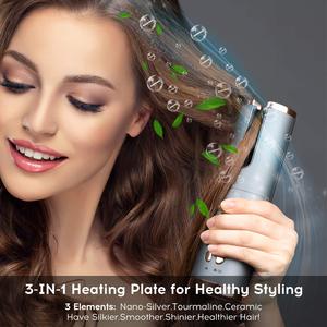 "Etiqueta privada Salón con soporte de cerámica inalámbrico rizador de pelo rizador Roll" - Product Image 4