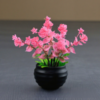 Kunstmatige eucalyptus bonsai boom, binnen/buiten, woonkamer, bureau, mini decoratie