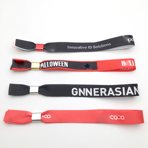 Kunden spezifische recycelte Metall klammern Polyester-Armbänder für Event-Party-Festivals <span class=keywords><strong>Premium</strong></span>-Werbeartikel - Product Image 4