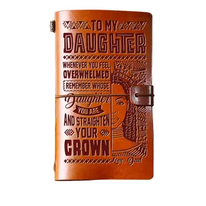 2023 neues Voyager Notebook Sketchbook Persönliches Leder Traveller Tagebuch Amazn Hot Selling To My Daughter Vintage Journal