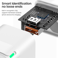 Chargeur portable mini de voyage PD 20W à charge rapide Type-C, prises EU/US/UK, protection OTP ignifuge, téléphones mobiles, montre connectée
